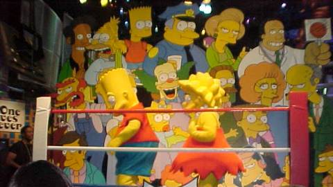 Simpsons wrestling taunts